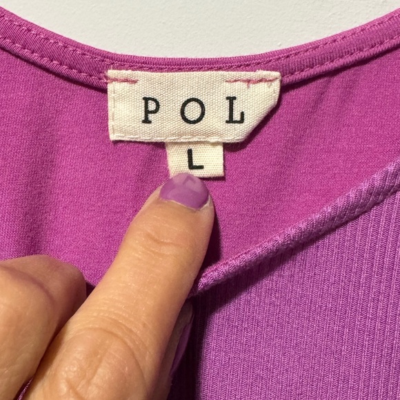 POL Pink Ruffled Sleeveless Tank Top - Picture 4 of 5